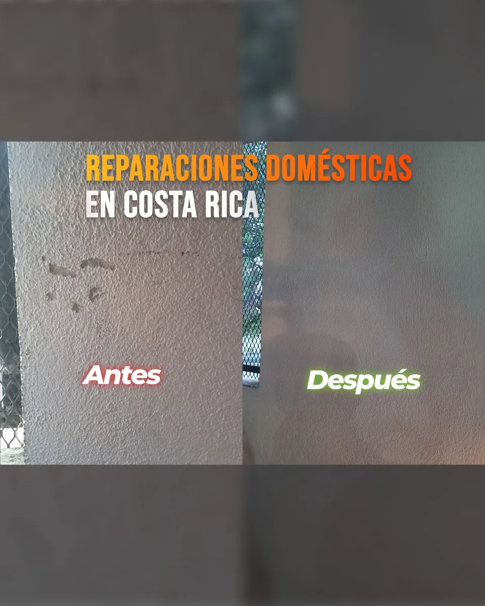 Pared antes y después de la reparación: foto 2