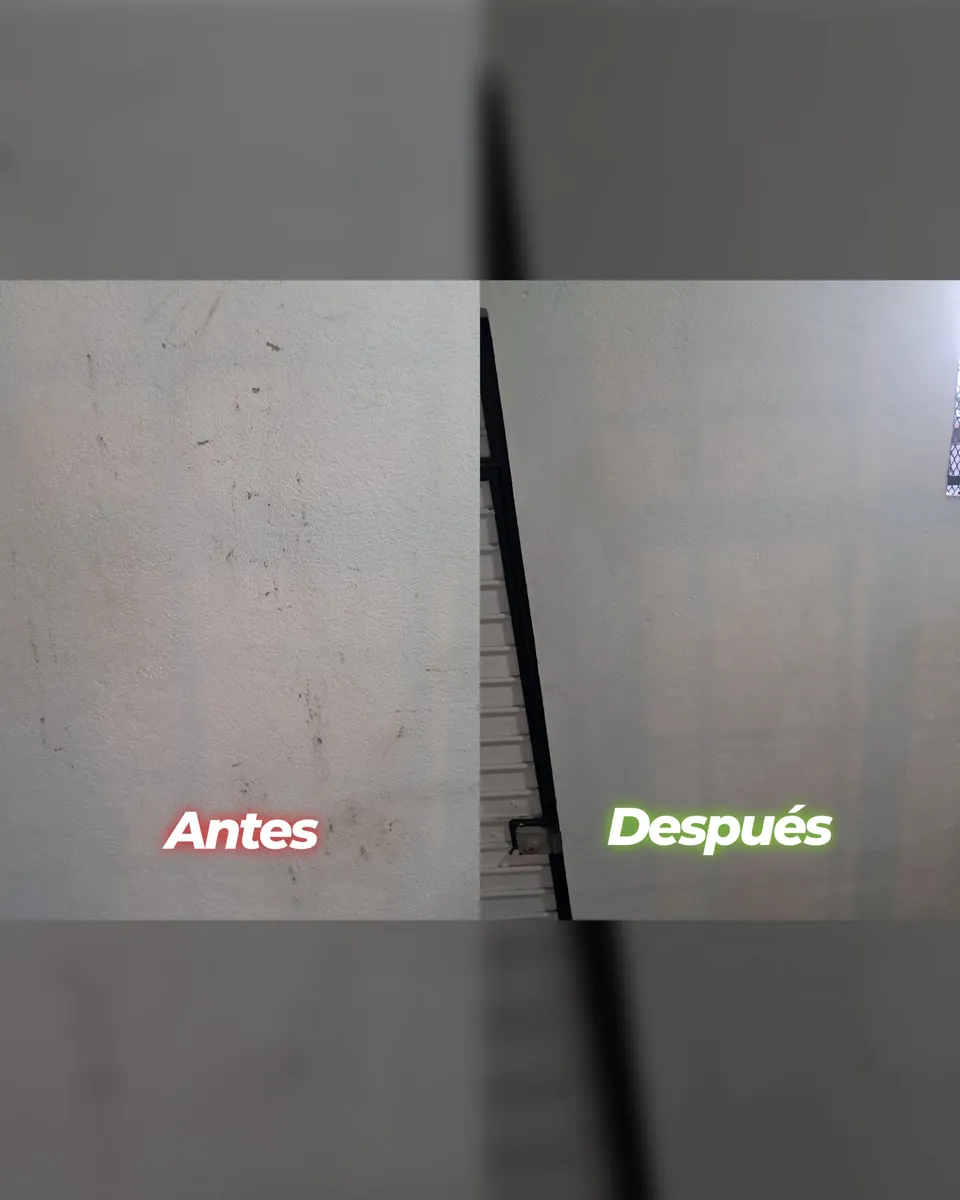Pared antes y después de la reparación: foto 4