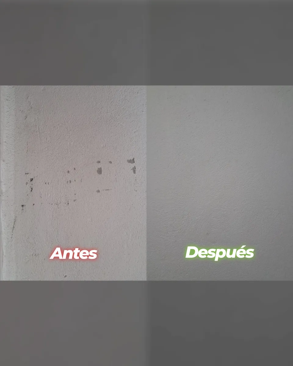 Pared antes y después de la reparación: foto 5