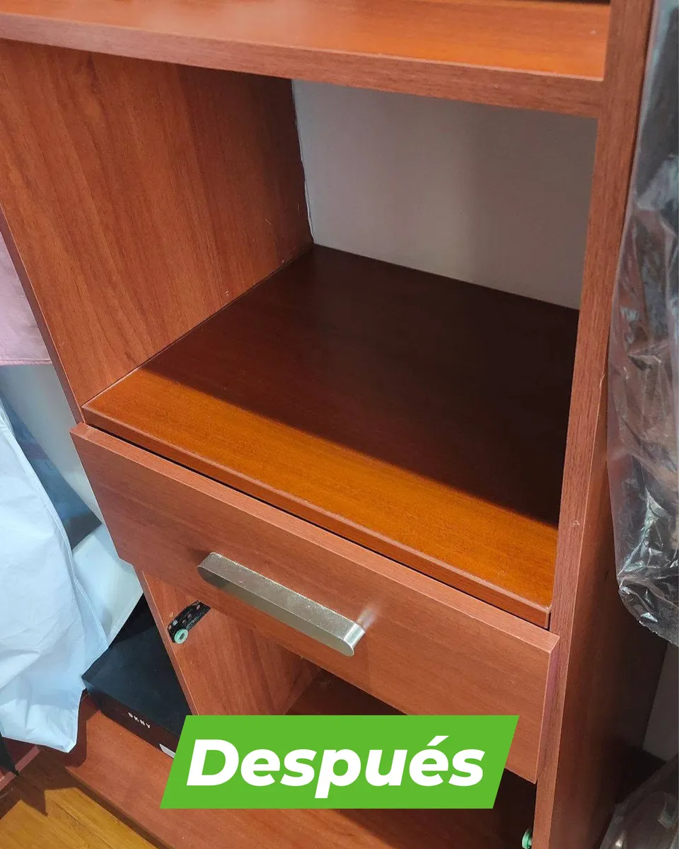 Reparación de repisa interior de mueble